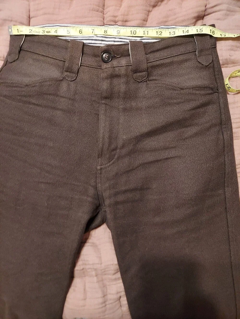 Freenote Cloth Duster Pant in Brown